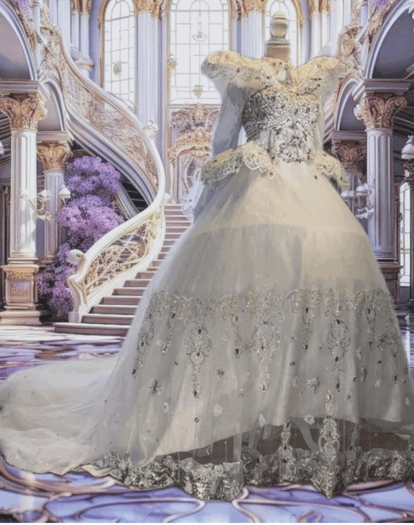 Kleid  Schnee weiss