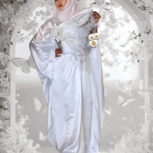 Kleid Schnee Weiss Schmetterling