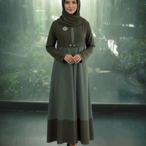 20/Eleganz in Olivgrün – Kleid