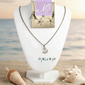 Elegantes 2-teiliges Fisch-Kristallschmuckset – Bild 3
