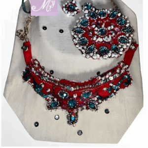 Schmuckset (Halskette, Ohrringe) – Bild 2