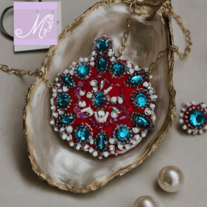 Schmuckset (Halskette, Ohrringe) – Bild 3