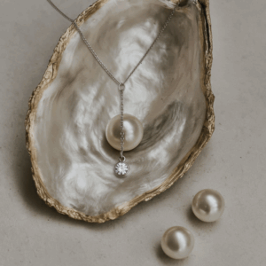 24.Klassische Eleganz: Das 2-teilige Perlen-Kristall- Set„Meeresleuchten“