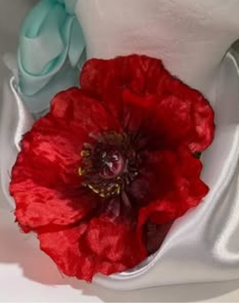 16.Halsbänder Elegant Rote Blume – Bild 2