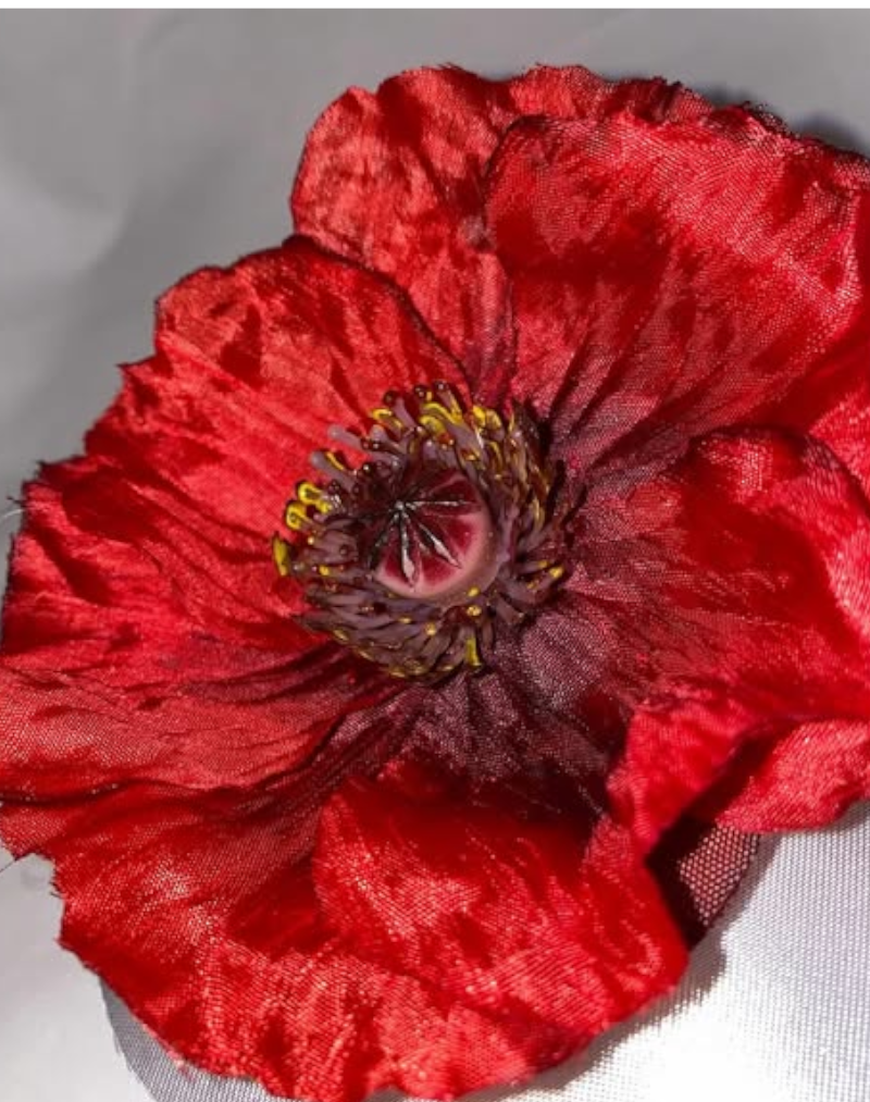 16.Halsbänder Elegant Rote Blume – Bild 3