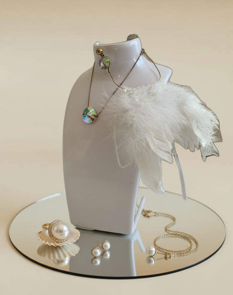 Engel Kristallschmuckset – . Elegant. Beschützend. – Bild 4