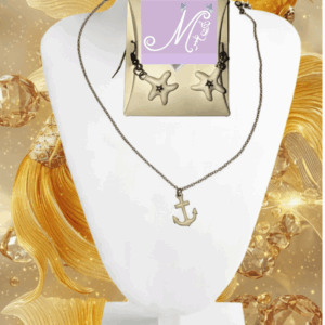 Elegantes 2-teiliges Fisch-Kristallschmuckset