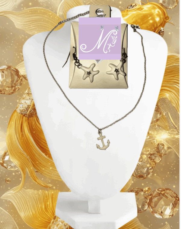 Elegantes 2-teiliges Fisch-Kristallschmuckset
