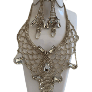 * 3-teiliges Set: Elegants Halskette + Ohrringe – Bild 2
