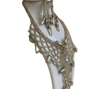 * 3-teiliges Set: Elegants Halskette + Ohrringe – Bild 4