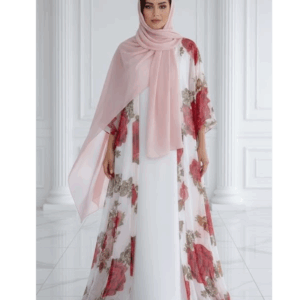 28.🌹 Zeitlose Eleganz: Die "Rosenpracht" Abaya – Ihr strahlender Auftritt 🌹