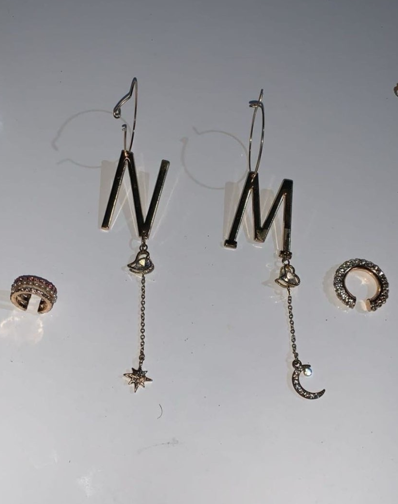 25.MN-Kristallohrringe, Eleganten Perlendetails – Bild 2