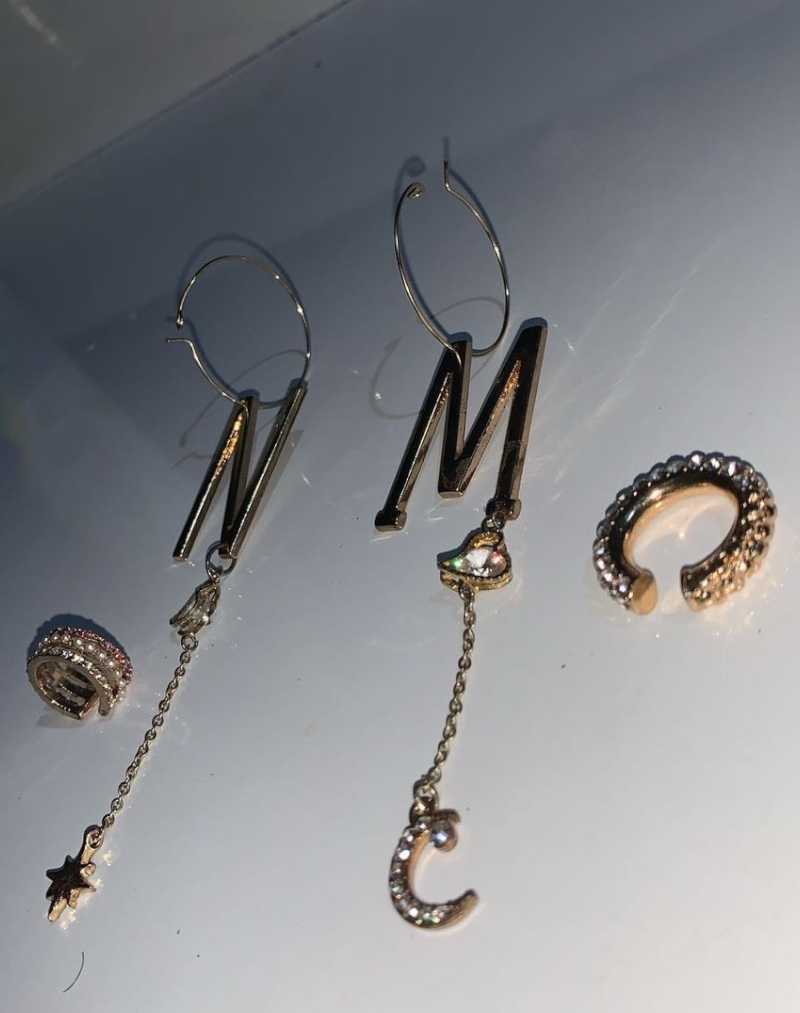 25.MN-Kristallohrringe, Eleganten Perlendetails – Bild 4