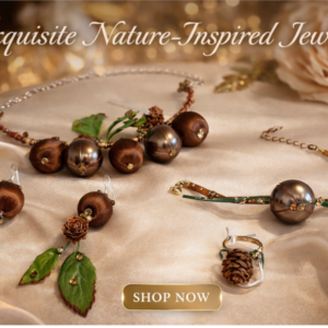 42.Dieses 4-teilige Kristallschmuckset verbindet Natur und Eleganz